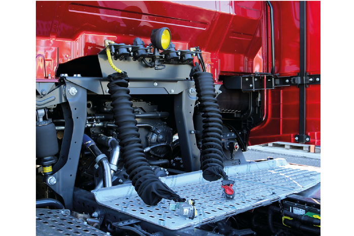 LAMPA Truck-Tights spiraalkabelhoes 97172 flexibele huls blauw 220 cm diameter 11 cm