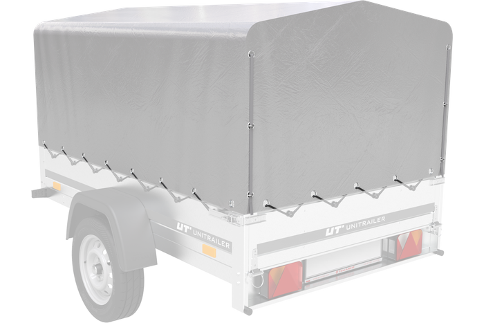 Framehoes h-800 UNITRAILER dekzeil voor aanhangwagen 200x125cm GARDEN 201 KIPP
