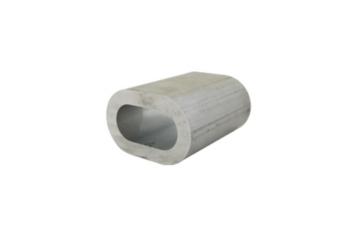Aluminium connector voor DROMET ZLA.8 touwen, huls voor 8mm touwen