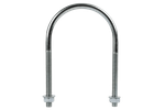 Ronde klem M8 met moeren en ringen 77/136