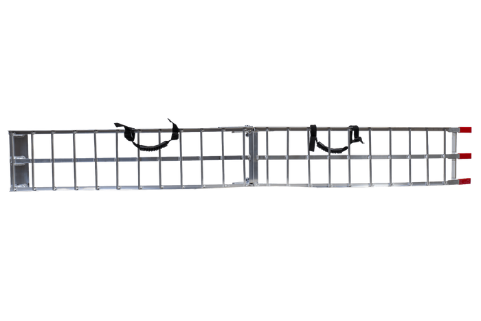 UNITRAILER ALR002 opklapbare aluminium oprijplaat voor aanhanger 221 cm 340 kg met riem