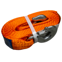 OUTLET Sleepkabel met haken UNITRAILER sleepband 4,5m/50mm/5t oranje