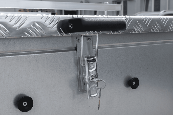 Lichte aanhanger 200x125 UNITRAILER GARDEN 201 KIPP met BIS-zijwanden en aluminium afdekking