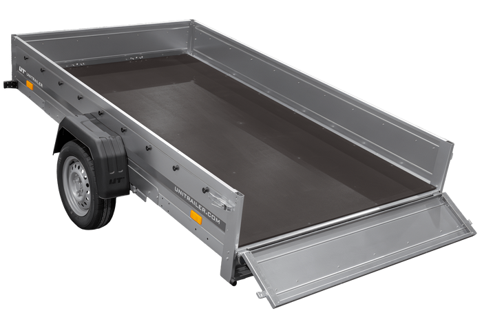 Enkelassige aanhanger op veren 264x150 UNITRAILER GARDEN 265/R KIPP