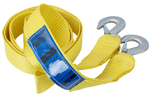 Sleepkabel met haken UNITRAILER sleepband 3m/50mm/3t geel