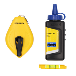 STANLEY STHT47113-0 markeerset, touw + krijt + waterpas
