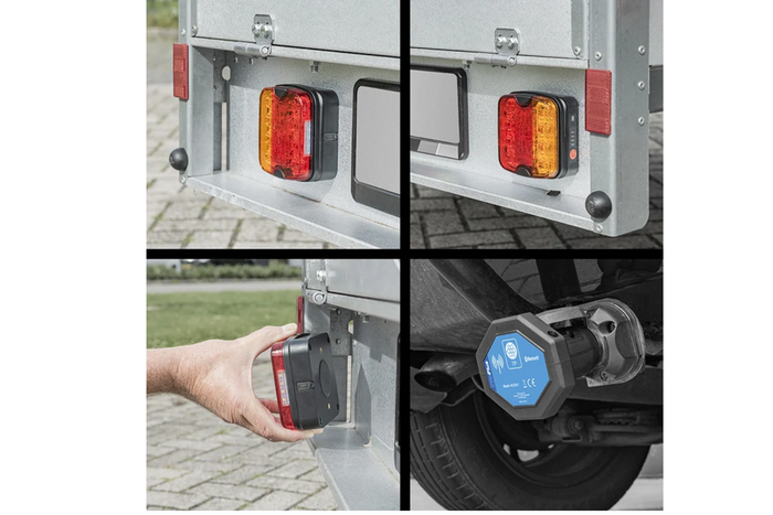 ProPlus LED 7-pins achterlichten met 4 functies (links + rechts), magnetisch, Bluetooth