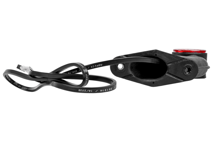 ASPÖCK SUPERPOINT II linker markeringslamp op een rubberen arm met zijkabel