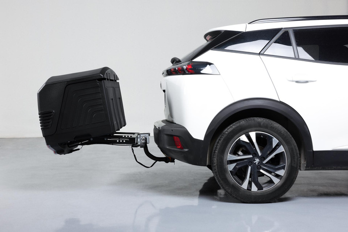 Towbox V3 zwarte LED-editie - bagagebox voor montage op de trekhaak