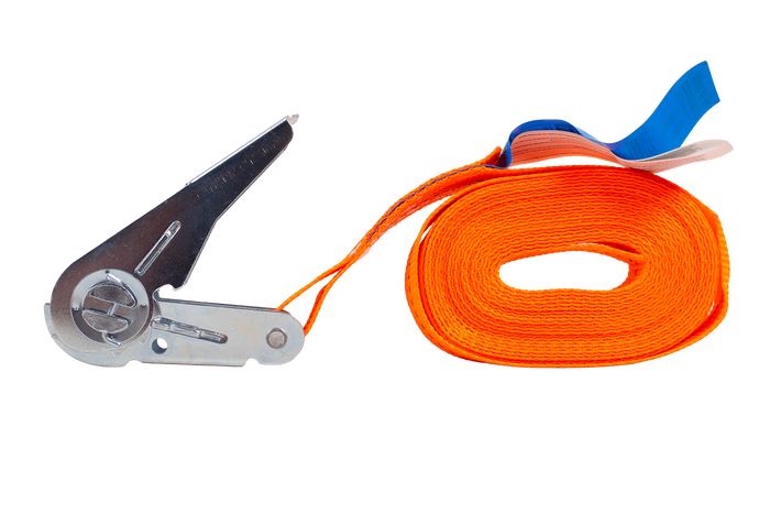 HILLS 5m/25mm/1t oranje eendelige spanband met spanner