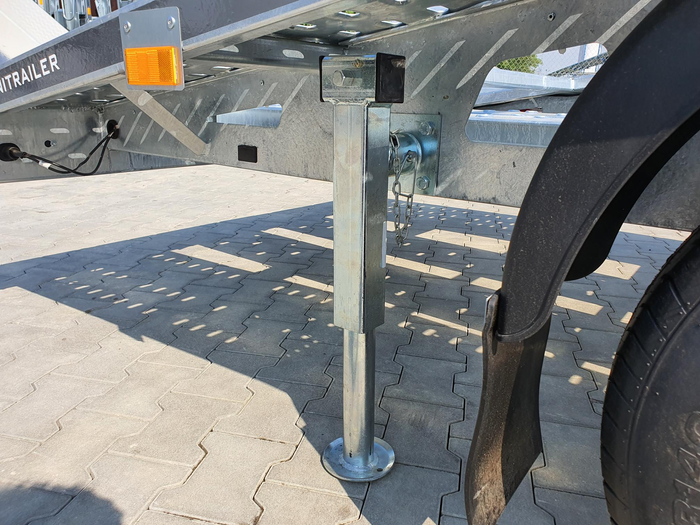 Uitschuifbare steun met slinger en adapter WINTERHOFF SF60-19-280 voor 1300 kg vlakke aanhanger 415-655 mm