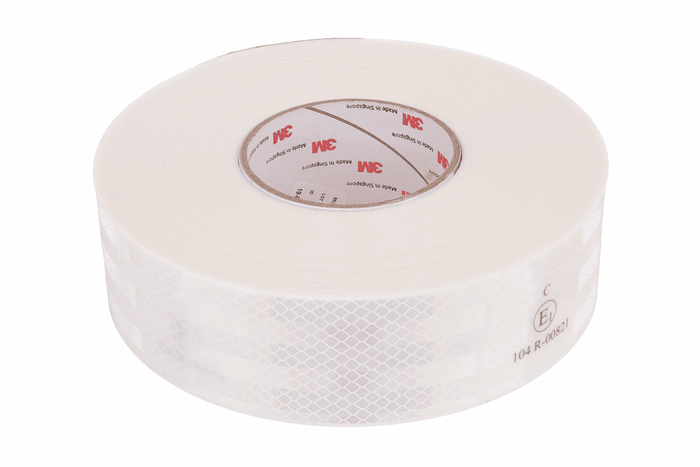 3M zelfklevende reflecterende tape, contour, wit - 1 meter