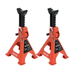 Set van twee YATO YT-17311 autokriksteunen voor 3-tons hefbruggen.