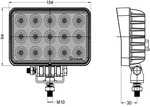 TT TECHNOLOGY LED werklamp reflector TT.13360 60xLED 4800lm rechthoekig