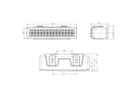 Achteruitrijlamp WAŚ W101 750 LED universeel