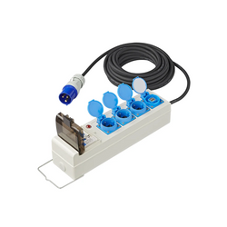 CEE campingverlengsnoer met splitter ProPlus 373583DE 10m kabel, 3x Schuko-aansluitingen, 2x USB