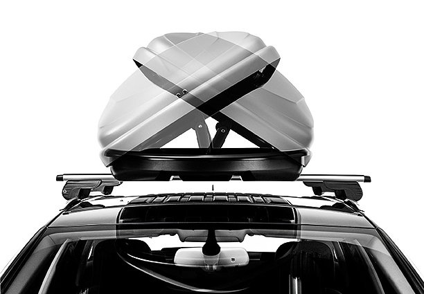 Inter Pack Traxer 8.6 dakkoffer, zwart metallic