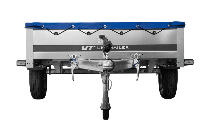 Lichte aanhangwagen 264x125 UNITRAILER GARDEN 264 KIPP met H-0 frame en blauwe kap