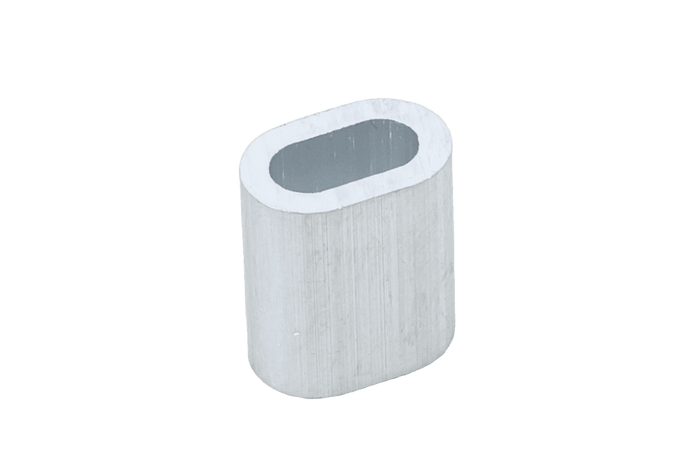 Aluminium connector voor touwen DROMET ZLA.4 bus voor 4mm touwen