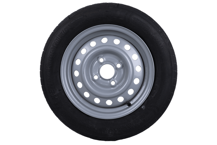 OUTLET aanhangwagenwiel KENDA BAND 155/70 R13 74N STARCO VELG 4Jx13"H2 4x100 ET 30