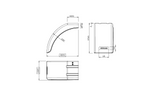 Linker spatbordhelft voor aanhanger DOMAR DR1014001 wielkast 400/240mm