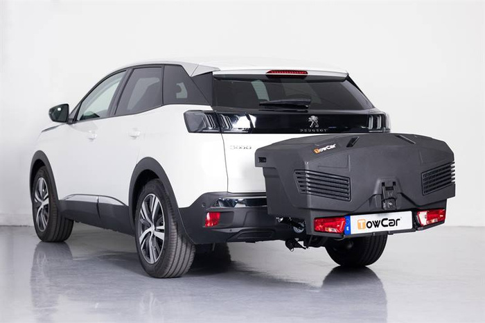 Towbox EVO klassiek grijs - bagagebox voor montage op de trekhaak