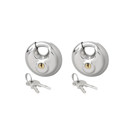 Set van twee ronde hangsloten ProPlus 341319S, schijfsloten, 70 mm