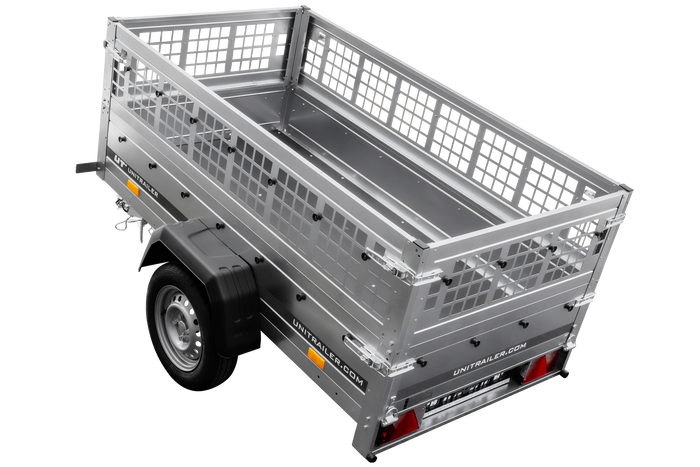 Lichte aanhanger 200x106 UNITRAILER GARDEN 200 KIPP met gaaswanden