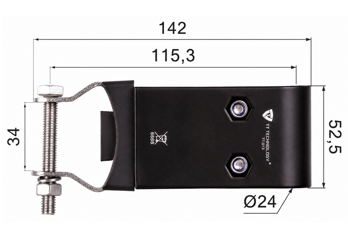 Zijbeugel voor TT TECHNOLOGY TT.S13 werklampen
