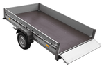 Aanhangwagen met aluminium zijwanden 264x150 Unitrailer Garden 265 KIPP ALU