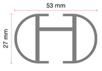 Aluminium stangen voor de G3 Pacific 64.130 dakdrager