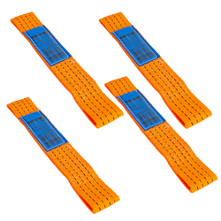 Set van vier transportgordels voor UNITRAILER aanhanger 0,3 m/50 mm/4 ton oranje