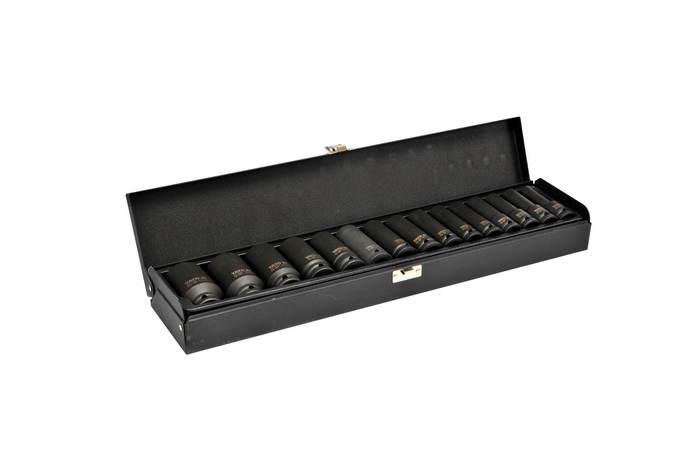 YATO YT-1055 lange slagdoppen 1/2" doppen 15 stuks.