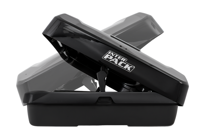 Inter Pack Monsun PRO M dakkoffer, zwart metallic