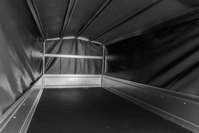 Twee-assige aanhanger 264x125 UNITRAILER GARDEN 264/2 KIPP met H-800 frame en grijze kap