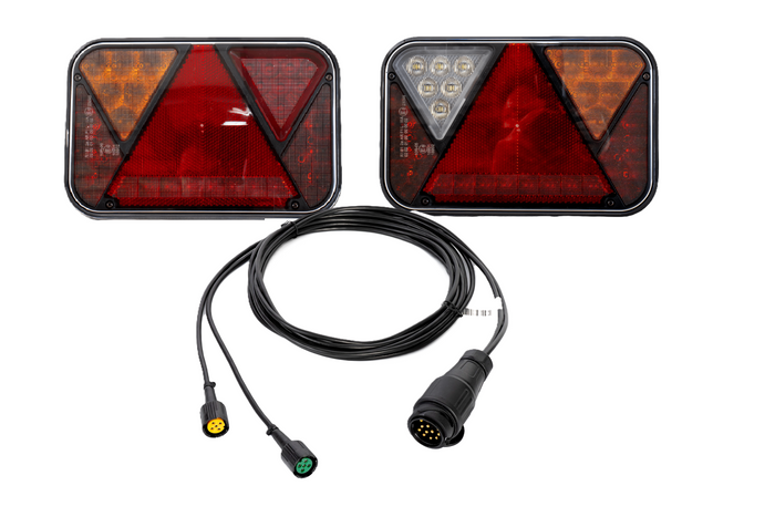 FRISTOM FT-270 LED-achterlichten + MANTES 5m 13-pins kabelboom