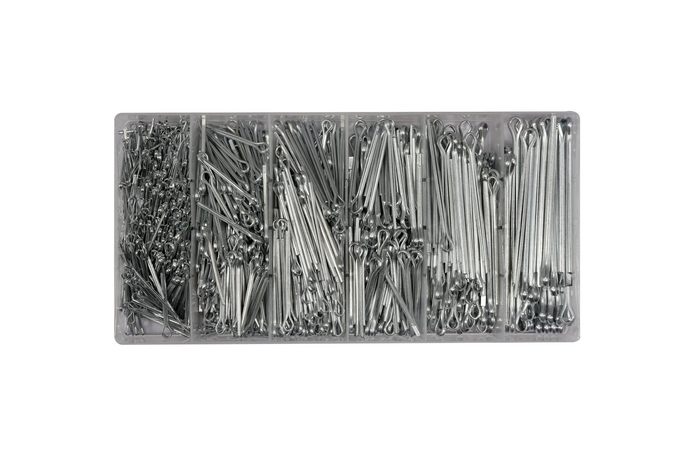 Set rechte splitpennen YATO YT-06885, mix van maten, 1000 stuks