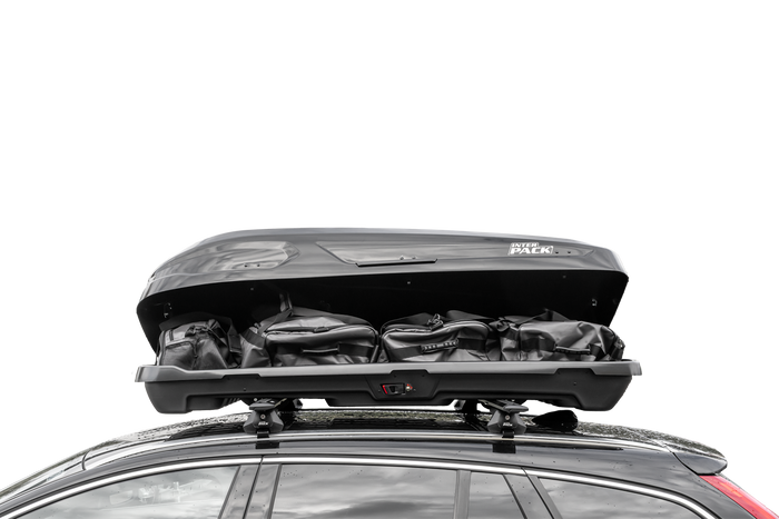 Inter Pack Monsun PRO M dakkoffer, zwart metallic