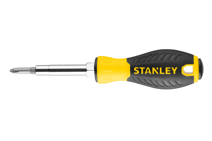 STANLEY 6-voudige schroevendraaier 3 bits / 6 punten