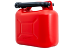 10L HERMON kunststof jerrycan met trechter, rood
