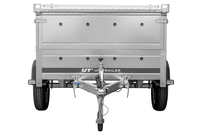 Lichte aanhanger 200x125 UNITRAILER GARDEN 201 KIPP met BIS-zijwanden en aluminium afdekking