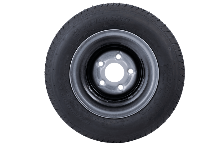 OUTLET Versterkt wiel voor aanhangwagen BAND LINGLONG 195/55 R10C 98/96N VELG UNITRAILER 6Jx10&quot; 5x112 ET:-4