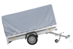 Eenassige aanhangwagen 264x150 UNITRAILER GARDEN 265 KIPP met frame H-1100 en grijze huif