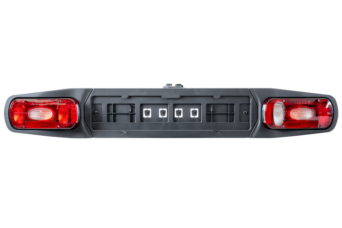 Inter Pack Re-Cargo trekhaakplatform + adapter voor het vervoeren van 3 fietsen