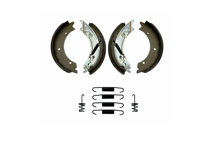 Remschoenen 250x40 voor geremde assen KNOTT 25-2025 Backmat KOMPLET