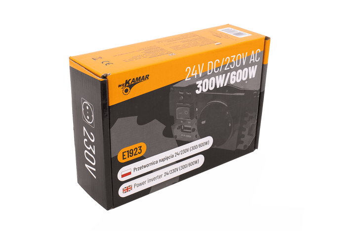 Spanningsomvormer 24V/230V (300/600W) KAMAR E1923