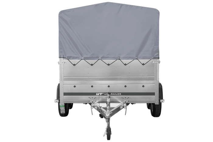 Lichte aanhanger 264x150 UNITRAILER GARDEN 265/2 KIPP met BIS-zijwanden, H-800 frame en grijze afdekking