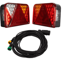 DOBPLAST DPT35 LED-achterlichten + MANTES 7m 7-PIN kabelboom