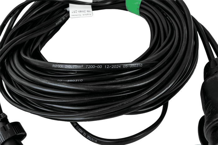 ASPÖCK elektrische installatie aanhangwagen takelwagen kabelboom 7 m 13/8 POLIGE stekker bajonetten 2x 5-POLIG