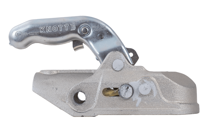 KNOTT K35-A kogelkoppeling voor een 3500kg aanhangwagen met een 50mm buisdissel, gietijzer